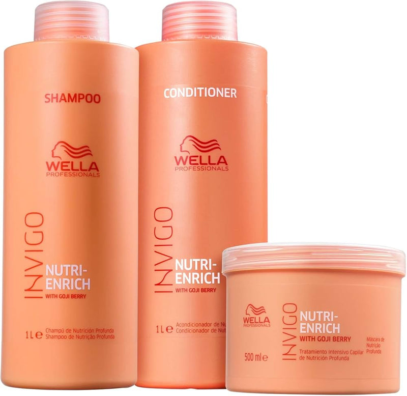 Kit Wella Professionals Invigo Nutri-Enrich Salon Trio (3 Produtos) - 1 Litro