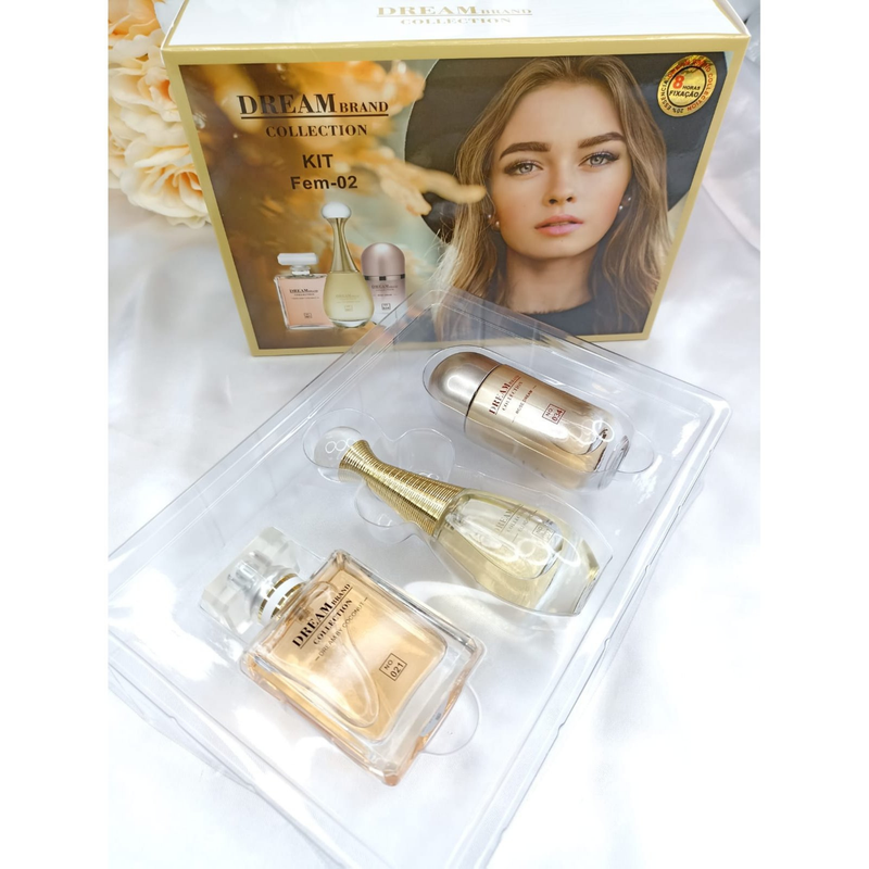 Kit Fem 02 - Coco Mademoiselle; J'adore e 212 Vip Rose.