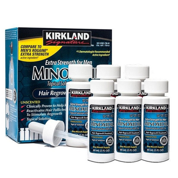 Kit Minoxidil Kirkland - 6 Unidades